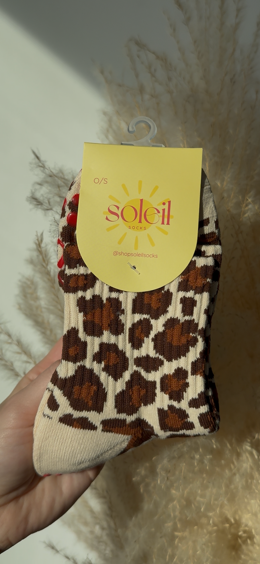 cheetah print sock