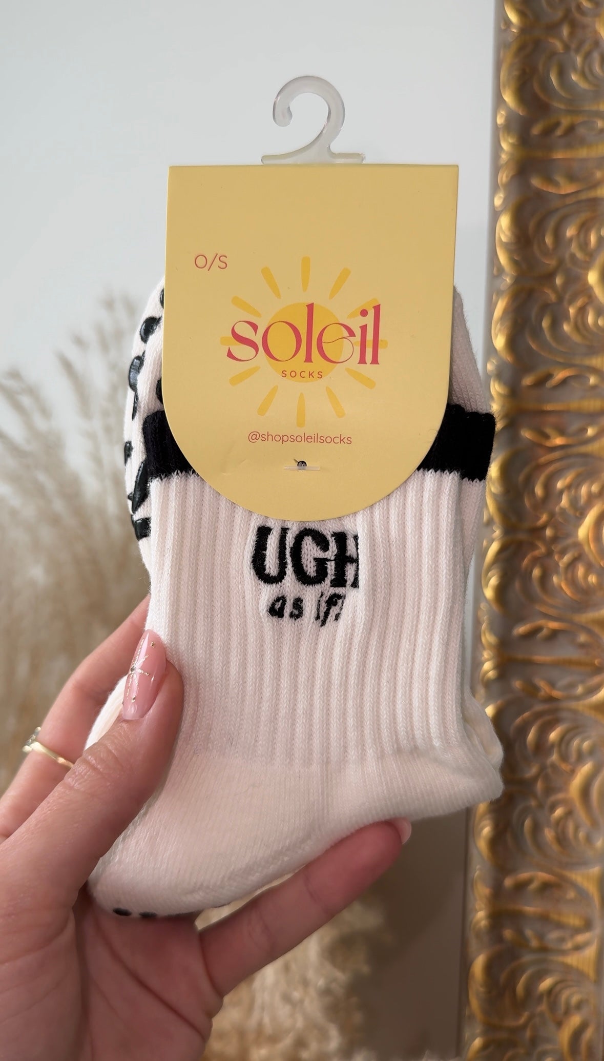UGH as if! grippy socks